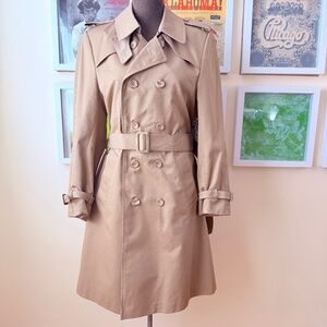 🤎 Classic Vintage 80s Beige Trench Coat